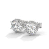 2.66 CT Round Brilliant CVD Lab-Grown Diamond Solitaire Stud Earrings
