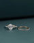 2.79 CTW Oval CVD Lab-Grown Diamond Pavé Engagement Ring with Matching Band