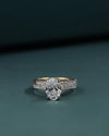 2.79 CTW Oval CVD Lab-Grown Diamond Pavé Engagement Ring with Matching Band