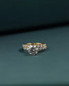 2.71 CT Oval Cut CVD Lab-Grown Diamond Pave Engagement Ring