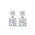3.80 CT Round Brilliant CVD Lab-Grown Diamond Drop Stud Earrings