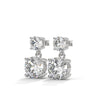 3.80 CT Round Brilliant CVD Lab-Grown Diamond Drop Stud Earrings