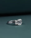 2.90 CTW Emerald Cut Three-Stone CVD Lab-Grown Diamond Engagement Ring