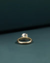 2.12 Carat Round Brilliant CVD Lab-Grown Diamond Pavé Solitaire Ring