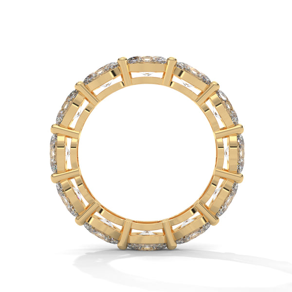 4.35 CT Oval Cut Lab-Grown Diamond Eternity Band