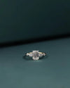 2.43 CT Emerald Cut Three Stone CVD Lab-Grown Diamond Engagement Ring