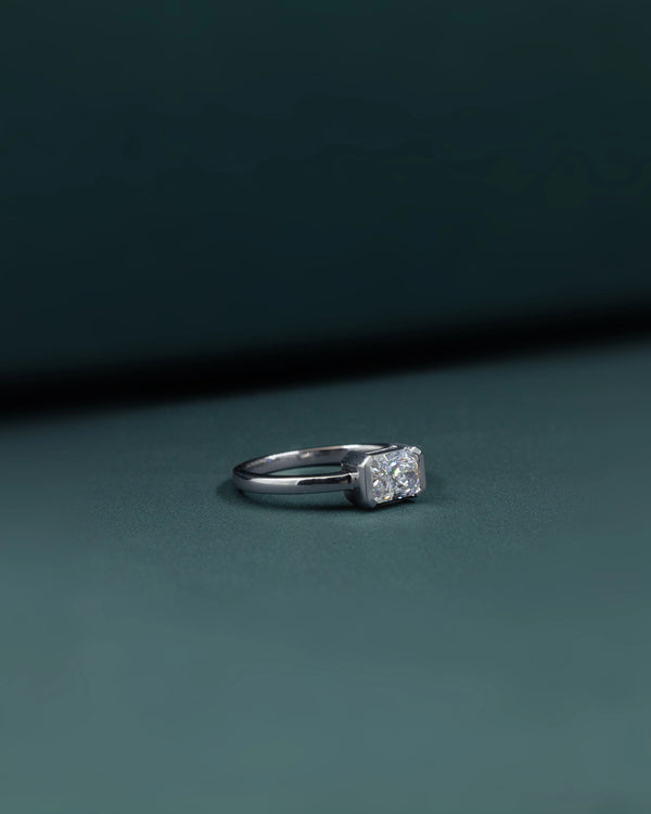 2.12 Carat Emerald Cut CVD Lab-Grown Diamond Solitaire Ring
