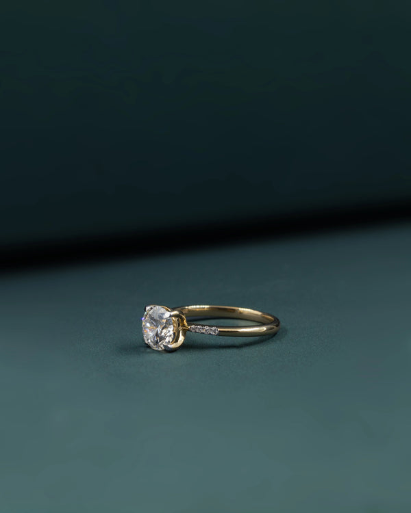 1.57 Carat Pear & Emerald Cut CVD Lab-Grown Diamond Solitaire Ring