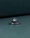 2.39 CT Round Cut Pave Solitaire CVD Lab-Grown Diamond Engagement Ring