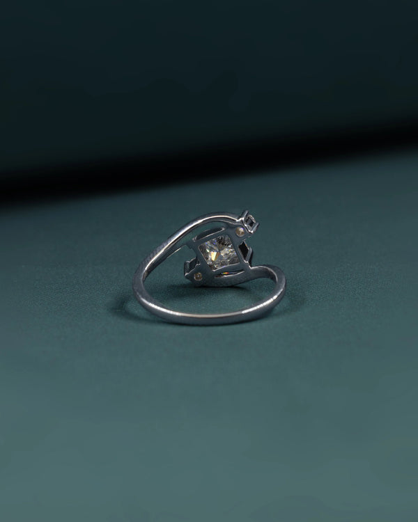 1.14 CTW Princess Cut Lab-Grown Diamond Bypass Engagement