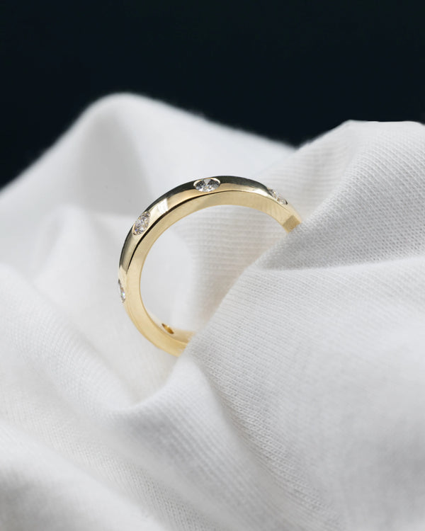 1.14 CTW Round Cut Bezel-Set CVD Lab-Grown Diamond Band Ring