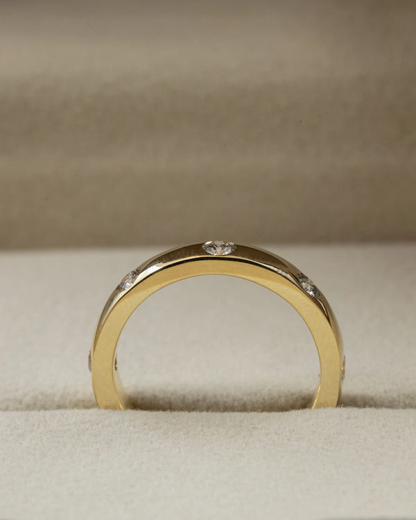 1.14 CTW Round Cut Bezel-Set CVD Lab-Grown Diamond Band Ring