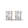 2.00 CT Emerald Cut CVD Lab-Grown Diamond Stud Earrings