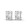 2.00 CT Emerald Cut CVD Lab-Grown Diamond Stud Earrings