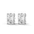 2.00 CT Emerald Cut CVD Lab-Grown Diamond Stud Earrings