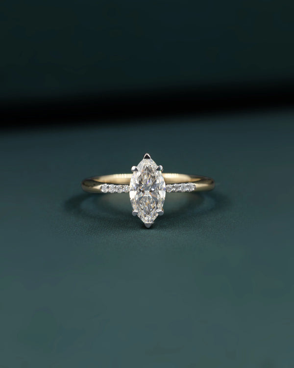 1.03 CTW Marquise Cut Lab-Grown Diamond Solitaire Ring