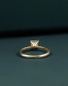1.10 CTW Princess Cut CVD Lab-Grown Diamond Pavé Solitaire Ring
