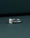1.09 CT Radiant Emerald Cut Diamond Solitaire Ring