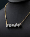 3.23 CTW Multi-Shape Bezel Set Lab-Grown Diamond Necklace