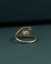 1.65 CTW Oval Cut Diamond Bypass Ring