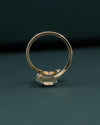 1.65 CTW Oval Cut Diamond Bypass Ring