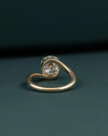 2.53 CT Round Cut CVD Lab-Grown Diamond Solitaire Twist Ring