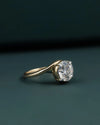 2.53 CT Round Cut CVD Lab-Grown Diamond Solitaire Twist Ring