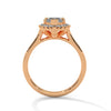 2.36 CT Marquise Cut Lab-Grown Diamond Halo Ring