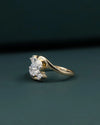 1.13 CTW Oval Cut Lab-Grown Diamond Bypass Engagement Ring