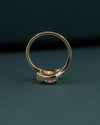 1.13 CTW Oval Cut Lab-Grown Diamond Bypass Engagement Ring