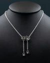 3.89 CTW Pear & Emerald Cut Lab-Grown Diamond Drop Necklace