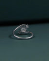 1.16 CTW Emerald Cut Lab-Grown Diamond Bypass Ring