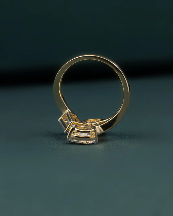 2.54 CTW Multi-Shape Open Wrap CVD Lab-Grown Diamond Ring