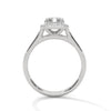 1.90 CT Emerald Cut Lab-Grown Diamond Halo Engagement Ring