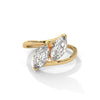 2.00 CT Marquise Lab-Grown Diamond Twin Stone Open Ring