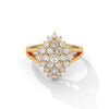 1.07 CT Round Lab-Grown Diamond Cluster Statement Ring