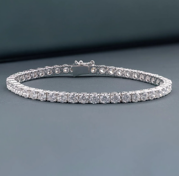 8.62 CTW Round Lab-Grown Diamond Tennis Bracelet