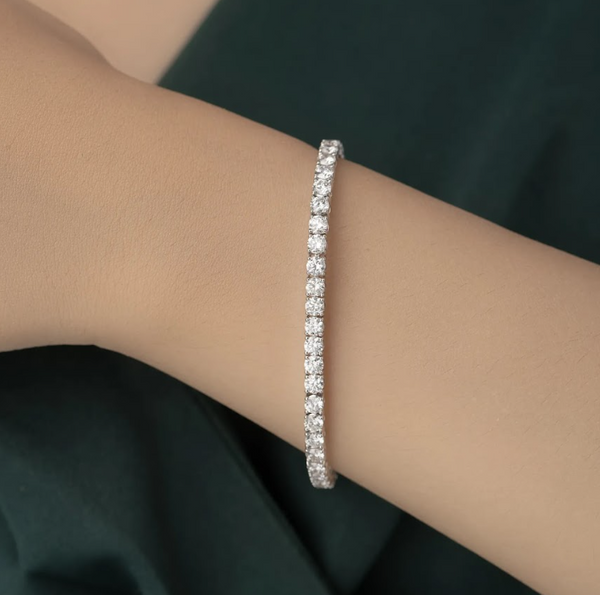 8.62 CTW Round Lab-Grown Diamond Tennis Bracelet