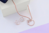 4.17 CT Round & Pear Lab-Grown Diamond Pendant & Earring Set