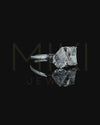 2.80 CTW Pear & Emerald Cut CVD Lab-Grown Diamond Open Duo Ring