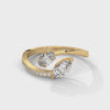 1.10 CT Marquise & Oval Lab-Grown Diamond Open Wrap Ring