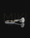 2.79 CTW Oval CVD Lab-Grown Diamond Pavé Engagement Ring with Matching Band