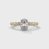 3.07 CT Oval & Round Lab-Grown Diamond Eternity Engagement Ring