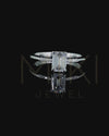 1.21 CT Emerald Cut CVD Lab-Grown Diamond Solitaire Ring