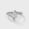 1.00 CT Round Lab-Grown Diamond Open Twist Solitaire Ring