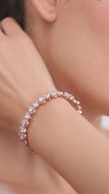 7.75 CT Pear Shape Lab-Grown Diamond Bracelet