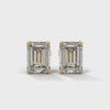 2.00 CT Emerald Cut CVD Lab-Grown Diamond Stud Earrings