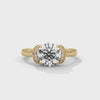 2.11 CT Total Round Lab-Grown Diamond Hidden Halo Solitaire Ring