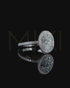 3.02 CT Oval Halo CVD Lab-Grown Diamond Engagement
