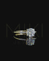 1.57 Carat Pear & Emerald Cut CVD Lab-Grown Diamond Solitaire Ring
